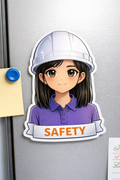 Customized Chibi Fridge Magnet Height 2.75" Thickness 40 mil